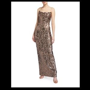 WAYF amy sequin cowl gown NWT